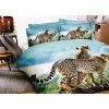 Beilai 7-dielne 3D obliečky Leopard Farba: Modrá, rozmer: 140x200 + 70x90 + 40x50 Modrá