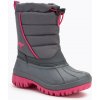 Juniorské snehule KangaROOS K-Ben steel grey / daisy pink