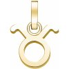 Rosefield Pozlátený prívesok Býk The Pendant PE-Gold-Taurus-S