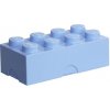 LEGO box na svačinu 100 x 200 x 75 mm - světle modrá