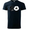 Futbal okrúhle narodeniny 50 - Klasické pánske tričko vyššej gramáže - 2XL ( Tmavomodrá (veľmi tmavá - skoro čierna) )