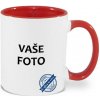 Hrnček s fotkou farebný rámik Otec pečiatka 350 ML FOTOpošta Farba: ČERVENÝ