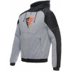 DAINESE DAEMON-X SAFETY HOODIE FULL ZIP - MELANGE-GRAY/BLACK/RED-FLUO Velkosť: 56