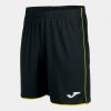 LIGA SHORT futbalové šortky čierna žltá 2XS