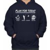 Fajntričko R Rybárska mikina- Dnešný plán, Farba tmavo modrá, Strih/ Variant Pánsky/UNISEX