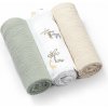 BABYONO Plienky mušelínové Super Soft 3 ks, Green 70 x 70 cm