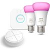 Philips Hue White and Color Ambiance 9 W 1100 E27 malý promo štartér kit + Philips Hue Tap Dial Switch White