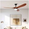 ZEVENTI ZEVENTI - LED stropný ventilátor GINOSA LED/18W/230V Wi-Fi Tuya čierny/dub + DO ZV0043 + záruka 3 roky zadarmo + záruka 3 roky zadarmo