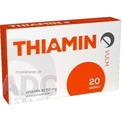 Vulm Thiamin Vitamín B1 50 mg 20 tabliet