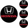 Logo na stredy kolies - živicové 4ks - HONDA Čierne 55mm, ZP008C,