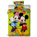 Jerry Fabrics Obliečky Mickey a Minnie green bavlna 140x200 70x90