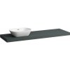 Laufen Lani Umývadlová doska 160 cm sivá výrez ľavý H4046921122661