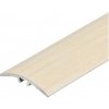 Oblý prechodový profil AL CEZAR - 47 x 5 x 930 mm - Samolepiaco-narážací - LW475w1 - Fólia Dub biely - 9351309