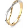 Blink-Blink Diamantový prsteň z kombinovaného zlata 0.07 ct 1339ZDG