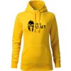 Dragowa dámska mikina s kapucňou spartan army žltá