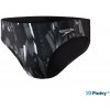 Speedo Allover 7cm Brief Black/USA Charcoal/White