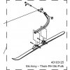 Ski Assembly-RH Ski polkou Thule 40103125