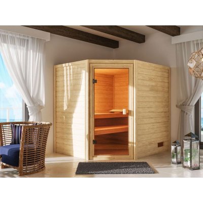 Domáca finská sauna (6170) Karibu Elea, rozmery š. 195 × h. 169 × v. 187 cm