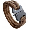 WARAGOD Paracord náramok s kovovým klipom Avär, coyot