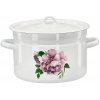 marka niezdefiniowana SMALTOVANÝ HRNIEC 9 L 26 CM BIELA PIVÓNIA LAURA Z/P 2639