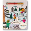 Maľovanie vodou Zima