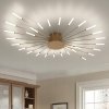 Závesná lampa GOECO zlatá 28 W integrované LED, viac ako 12 svetelných bodov