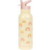 Termálna fľaša so slamkou pre deti RAINBOWS 0,5 l A Little Lovely Company