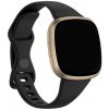 eses Silikónový remienok pre Fitbit Versa 3 a 4, Sense 1 a 2 - Veľkosť L, čierny