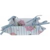 Clayre & Eef Bavlnený košík na pečivo s kvety hortenzie Vintage Grace - 35*35*8cm - Clayre & Eef