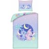 Halantex · Bavlnené posteľné obliečky Stitch a Angel pod nočnou oblohou - 100% bavlna - 70 x 90 cm + 140 x 200 cm