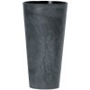 Kvetináč Prosperplast TUBUS SLIM BETON EFFECT antracit 30 cm
