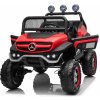 JOKO Elektrické autíčko Mercedes Benz Unimog 4x4, penové kolesá, kožené sedadlo, červené