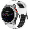 Remienok Sport Wristband bielo-čierny pre Garmin Fenix 7S / 6S / 5S