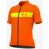 Letný cyklistický dres detský Alé Bimbo Kid Stars oranžový