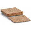 ZELLER Korkový podtácek 6ks, štvorcový, 9,5x9,5cm