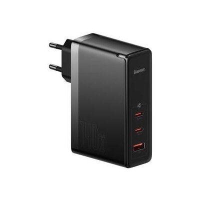 Nabíjačka do siete Baseus GaN5 Pro, 2x USB-C + USB-A 140W (CCGP100201) čierna