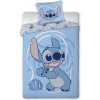 Faro bavlna obliečky Stitch v modrej farbe pre chlapcov 100% bavlna 70x90 140x200