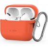 PUZDRO TECH-PROTECT SILICONE HOOK APPLE AIRPODS PRO 1 / 2 NEON ORANGE