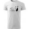 Mačka a gitara WC - Klasické pánske tričko vyššej gramáže - 3XL ( Biela )
