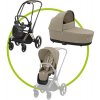 Akčný set CYBEX PRIAM ROSEGOLD + SEAT + Hlboká vanička Cozy Beige + Športové sedenie Cozy Beige