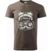 Indian Motorycle Club - Klasické pánske tričko vyššej gramáže - 4XL ( Army )