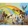 Zuty – Maľovanie Podľa Čísel – Dúha A Zvieratá (D. Rusty Rust), 80 × 100 cm, Plátno + Rám 8596530181392