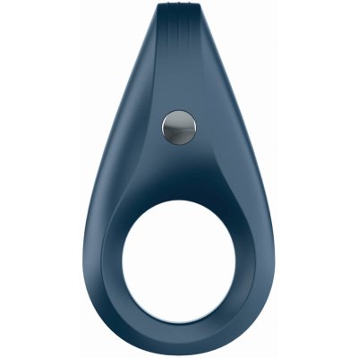 Satisfyer Rocket Ring - vodotesný, nabíjací krúžok na penis (sivo - modrý)