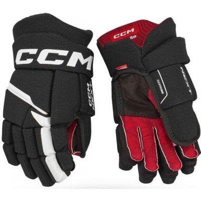 CCM HG NEXT JR Hokejové rukavice, čierna, 12
