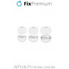 FixPremium vymeniteľné gumičky pre AirPods Pro - Set 3ks (L, S, XS) biela