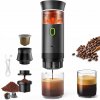 Prenosný elektrický espresso kávovar Malý espresso kávovar Čierny