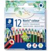 Farebné ceruzky, sada, šesťhranné, krátke, STAEDTLER Noris Colour 185, 12 rôznych farieb