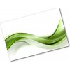 Kuchynská doska veľká zo skla Zelená vlna 80x52 cm