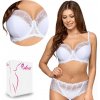 Poľský podprsenka Ava Novato 1030 s elastickým tylom semi soft biela 95E