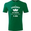 Zelené tričko Legendy sa rodia v júni - darček k 60 narodeninám pre mužov XXL